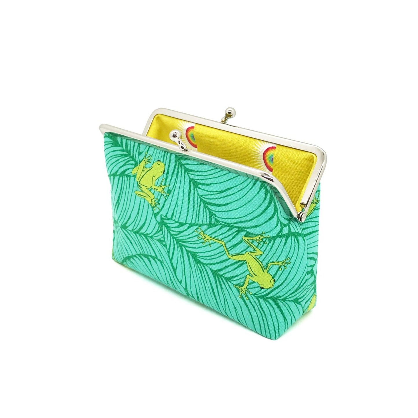 Clipbörse kleine Schminktasche mit Fröschen