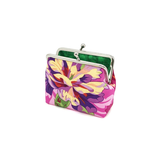 florale Clipbörse Münztasche