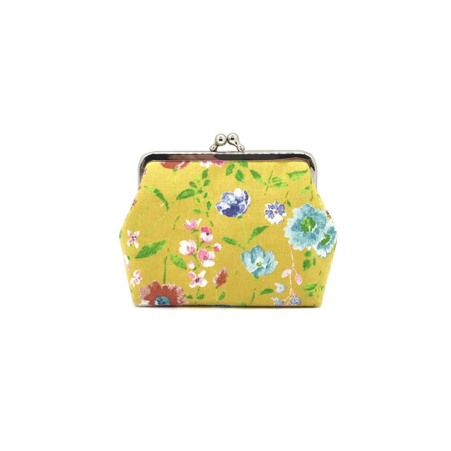 Clip Wallet Flowers Yellow