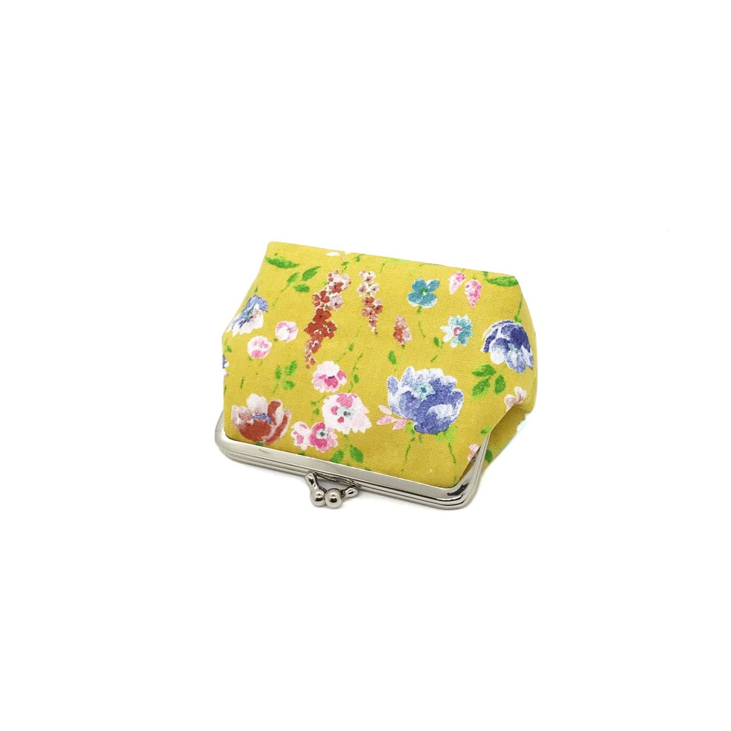 Clip Wallet Flowers Yellow