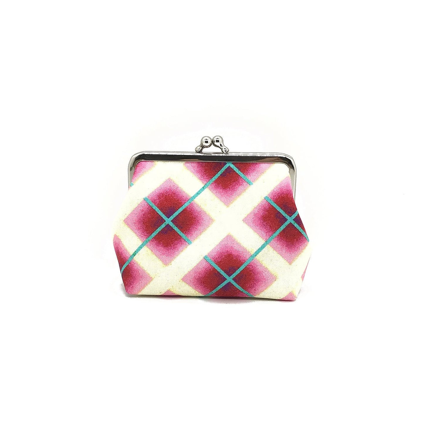 Clip Wallet Ironing Bag Check Pink