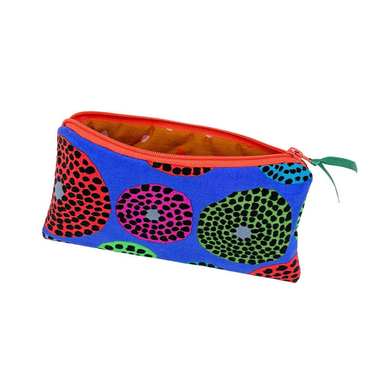 Kosmetiktasche Federmäppchen bunte Kreise