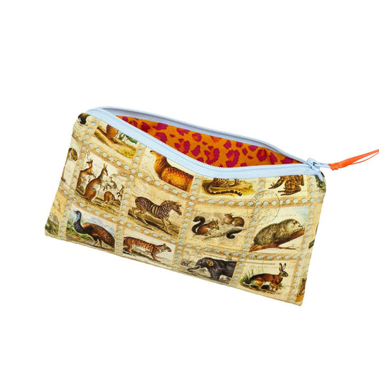 Kosmetiktasche Federmäppchen wilde Tiere