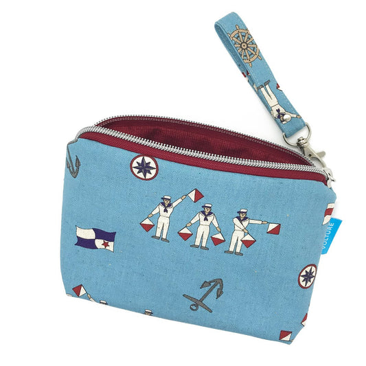 kleiner maritimer Kulturbeutel mit Handschlaufe SALE