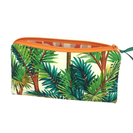 flache Kosmetiktasche Federmäppchen Bambus