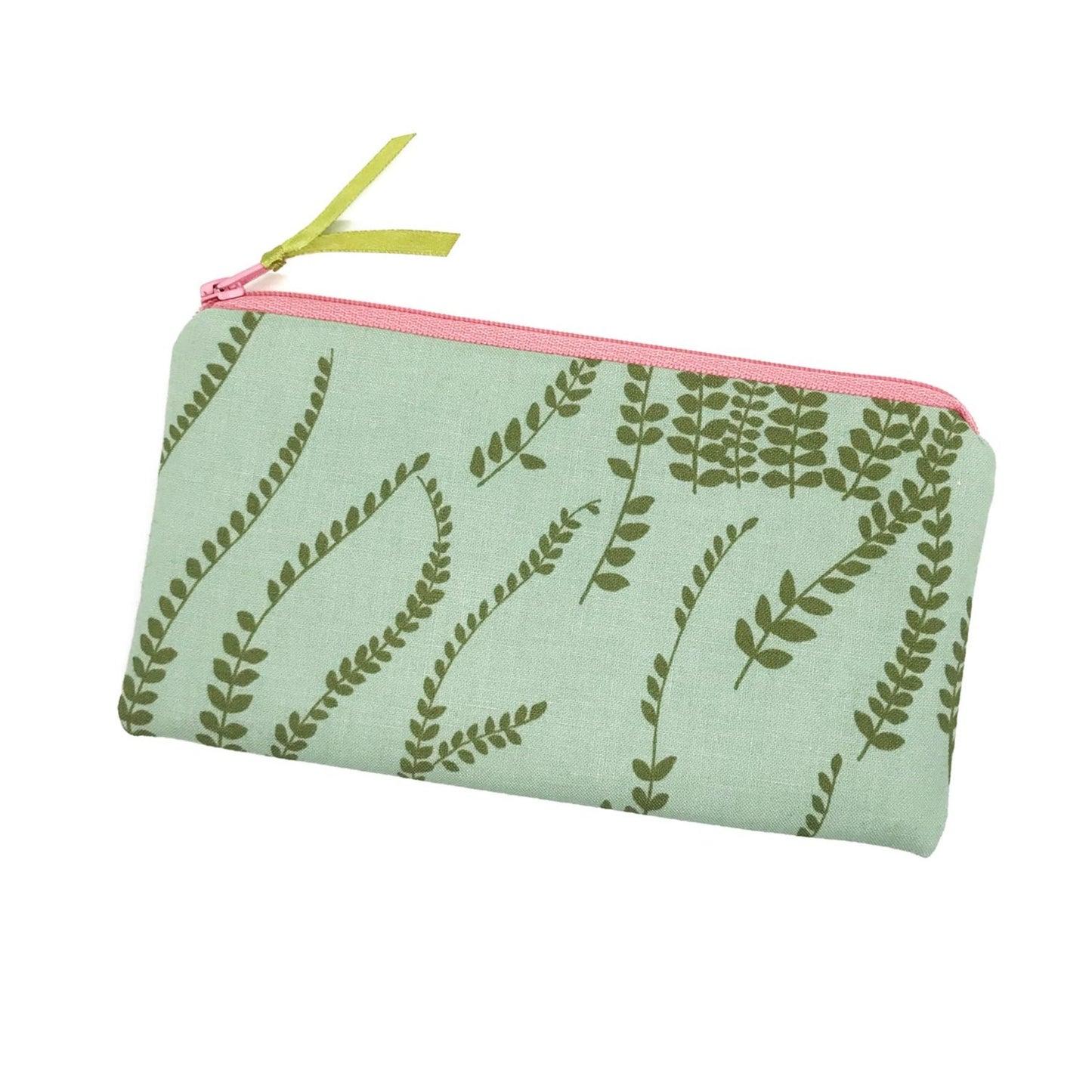 kleine Kosmetiktasche Federmäppchen Farn