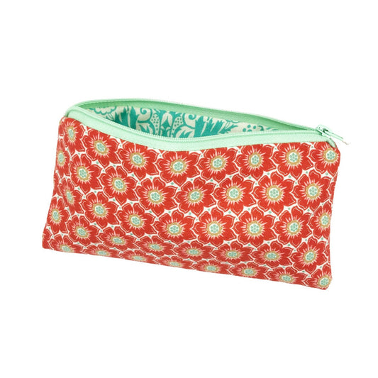 florale Kosmetiktasche Schminkbeutel