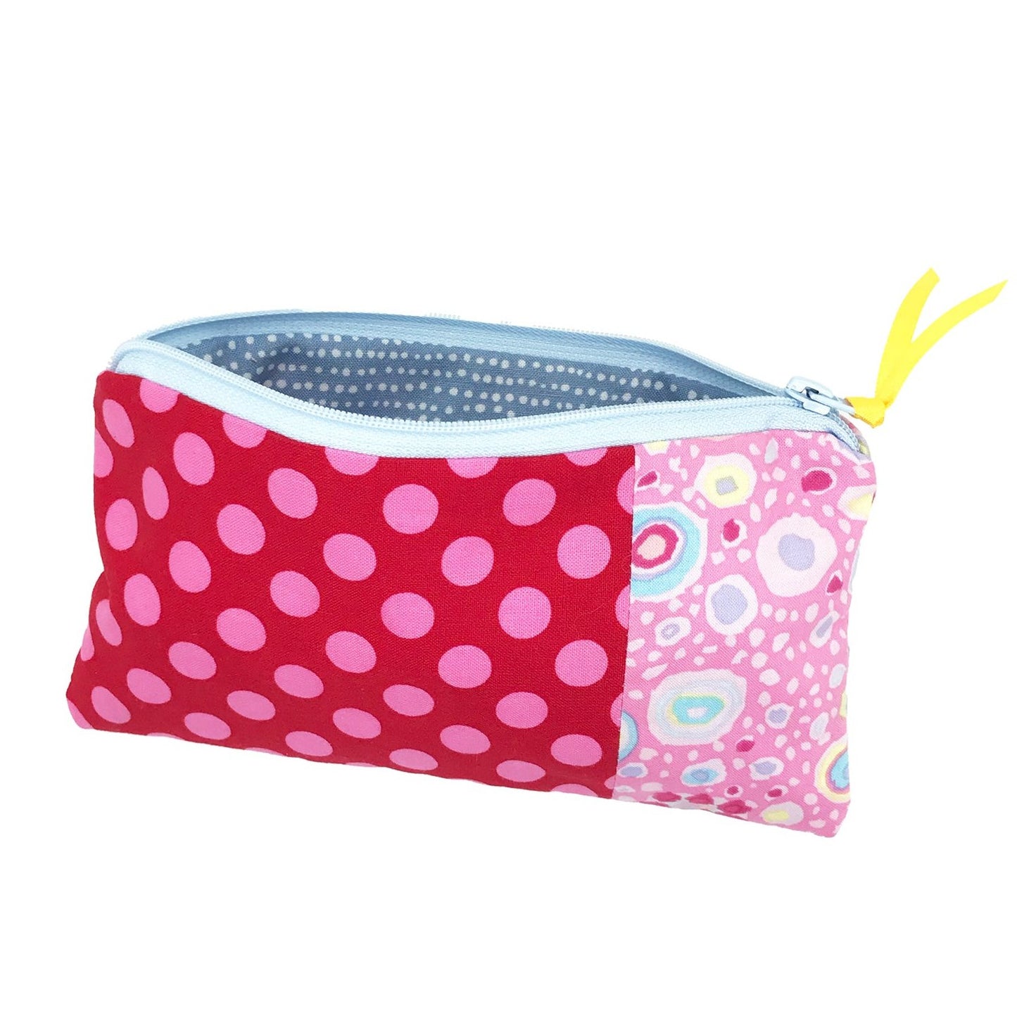 Kosmetiktasche Patchwork mit Punkten
