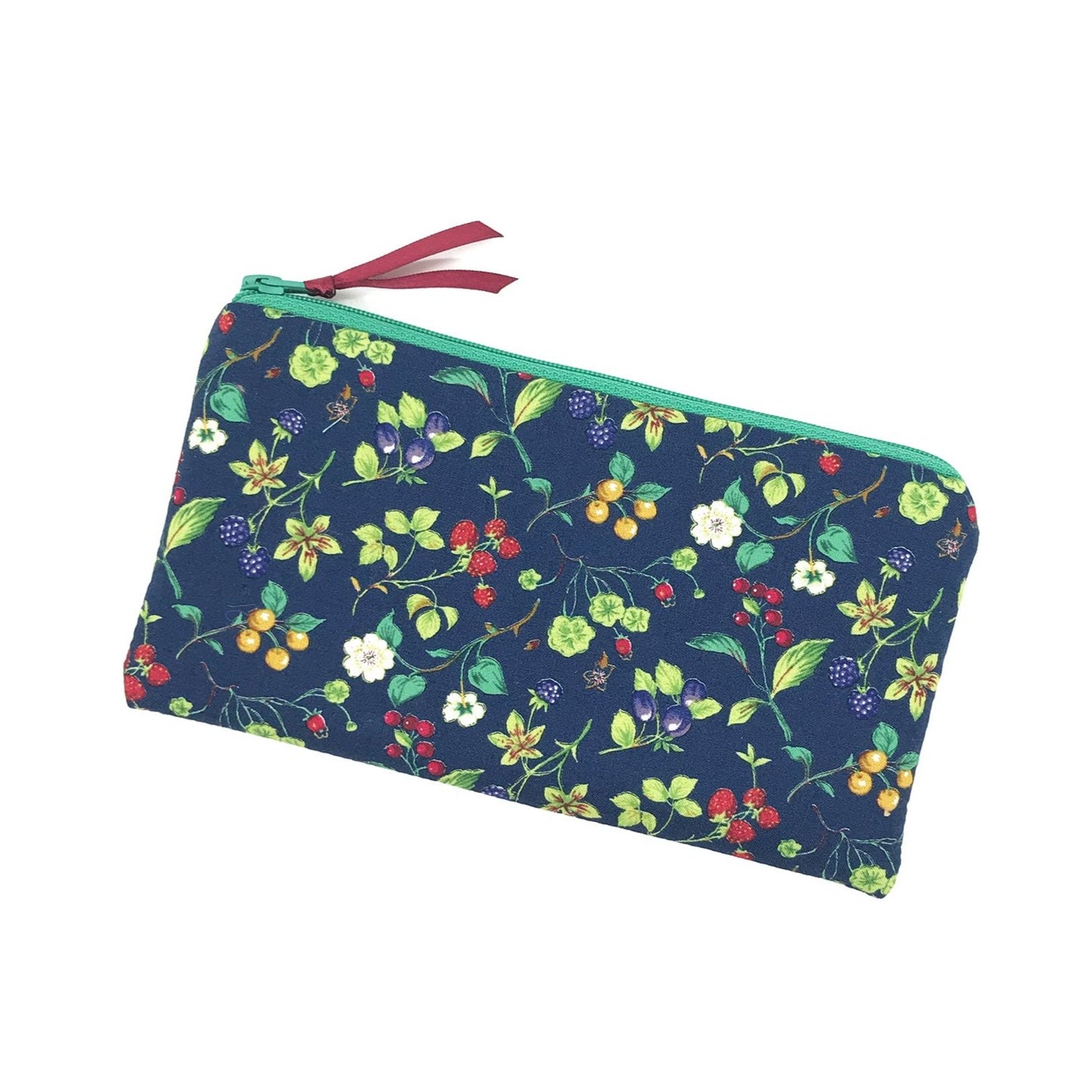 flache Kosmetiktasche Stiftetasche Waldbeeren