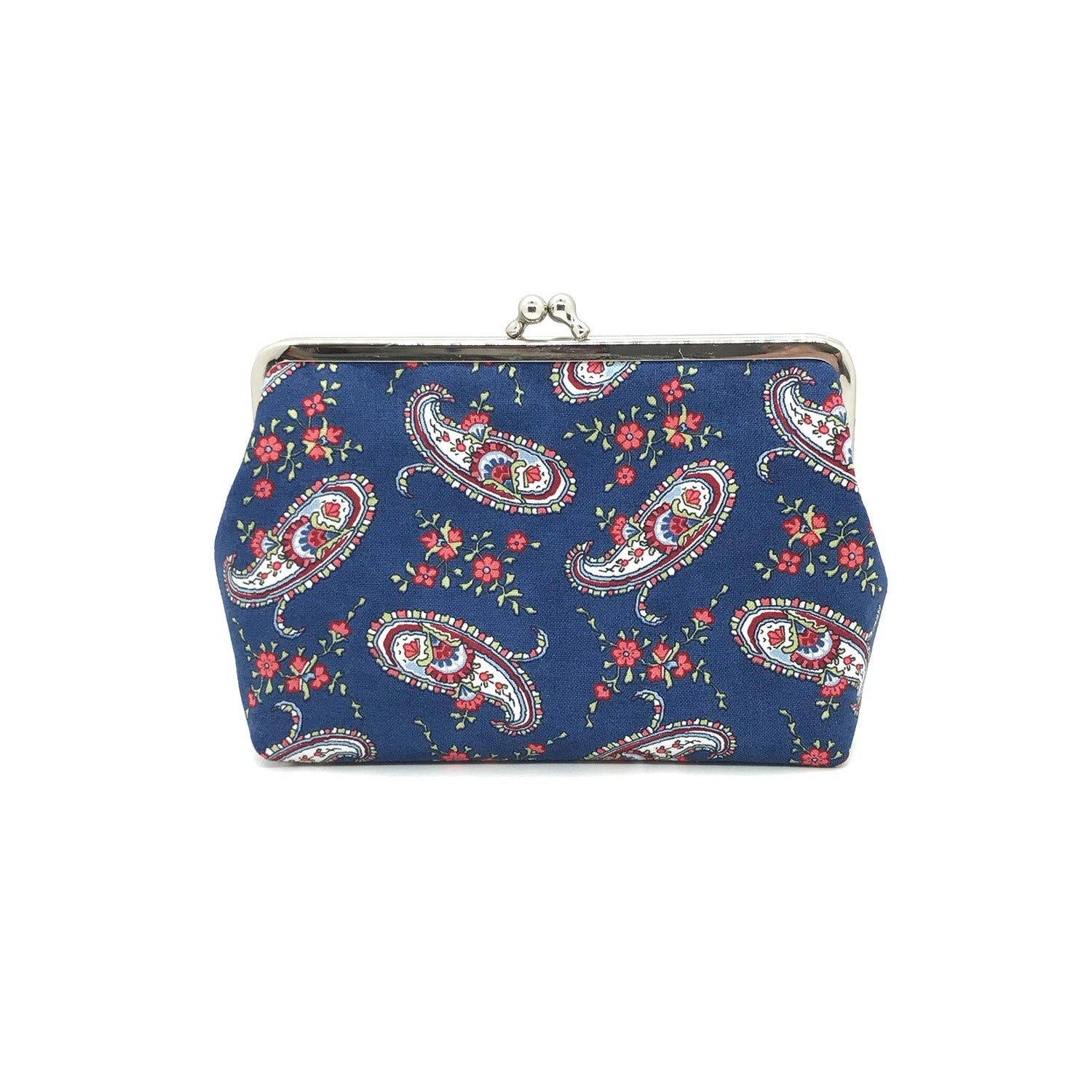 blaue Clipbörse Paisley