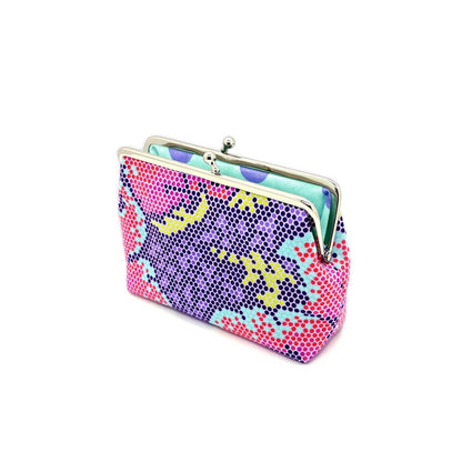 Clipbörse kleine Schminktasche bunte Punkte