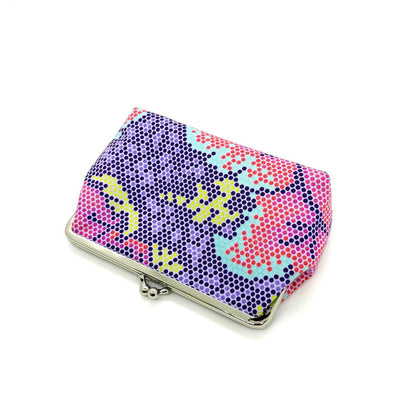 Clipbörse kleine Schminktasche bunte Punkte