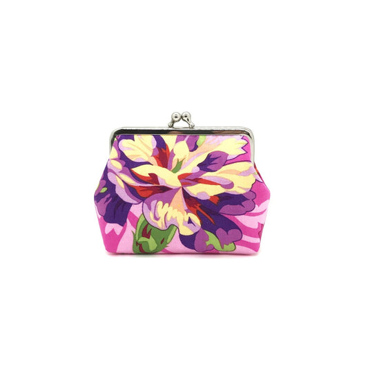 florale Clipbörse Münztasche