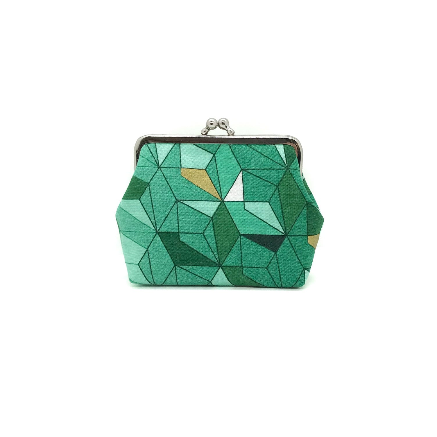 grüne Clipbörse mit grafischem Muster