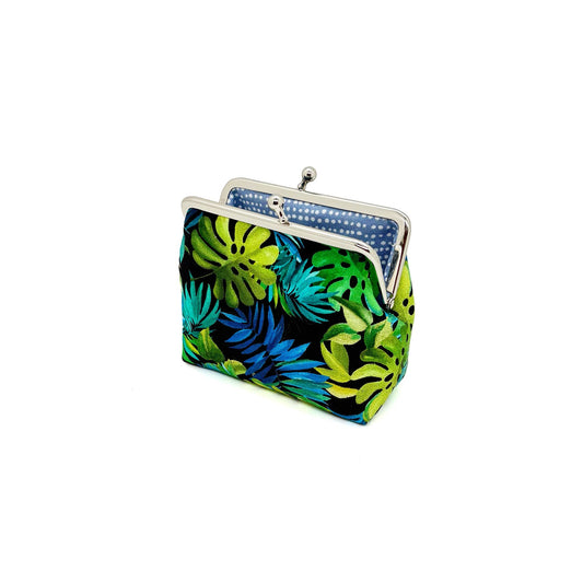 Clip purse blue and green