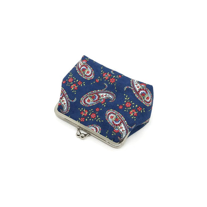 Clipbörse Bügeltäschchen Paisley blau