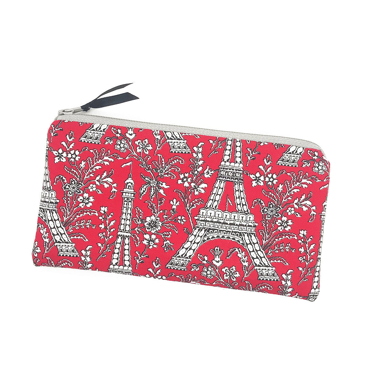 rotes Federmäppchen mit Eiffelturm