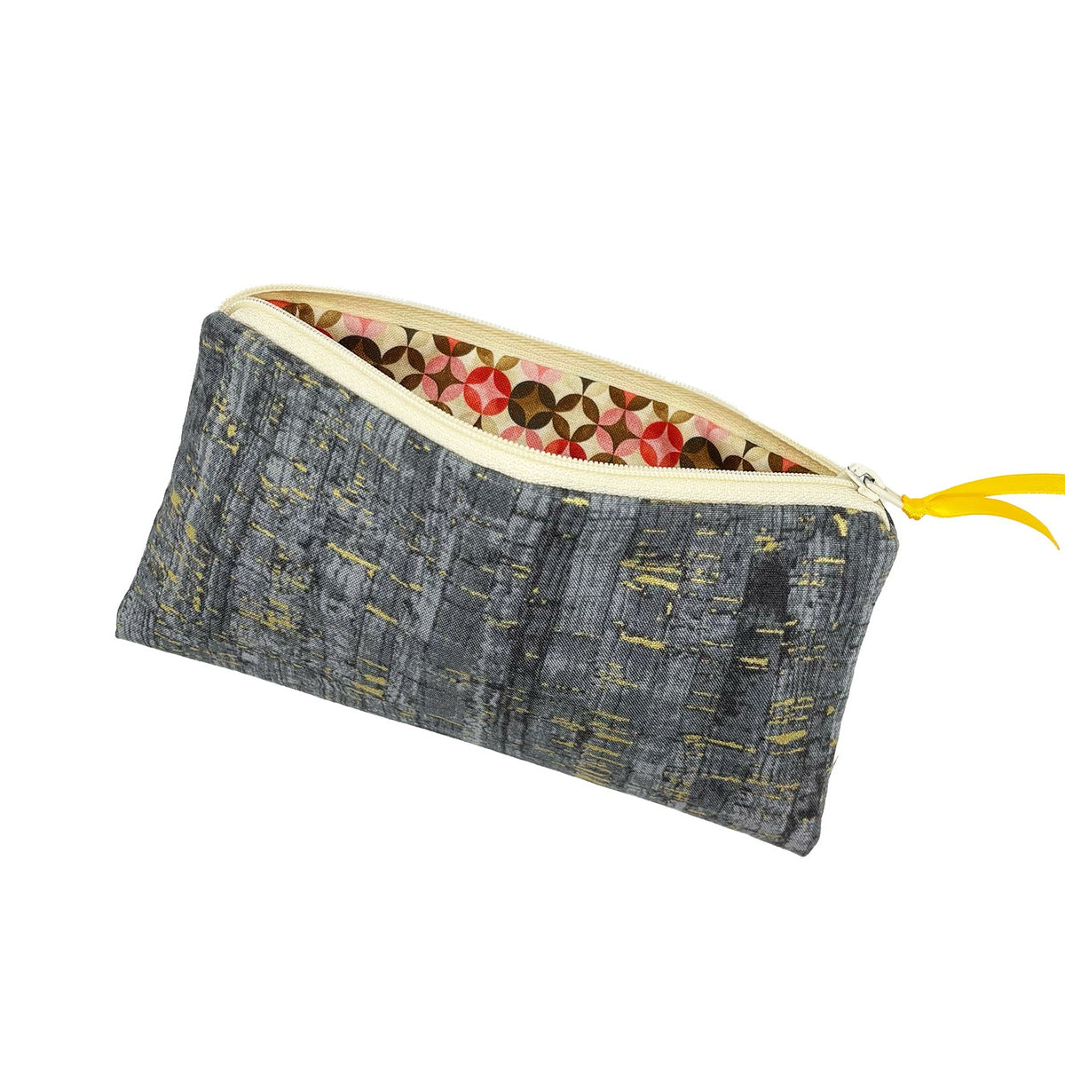 Federmäppchen Stiftetasche Korkoptik mit Golddruck