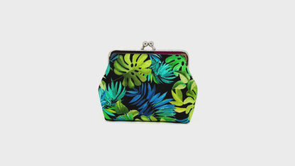 Clip purse blue and green