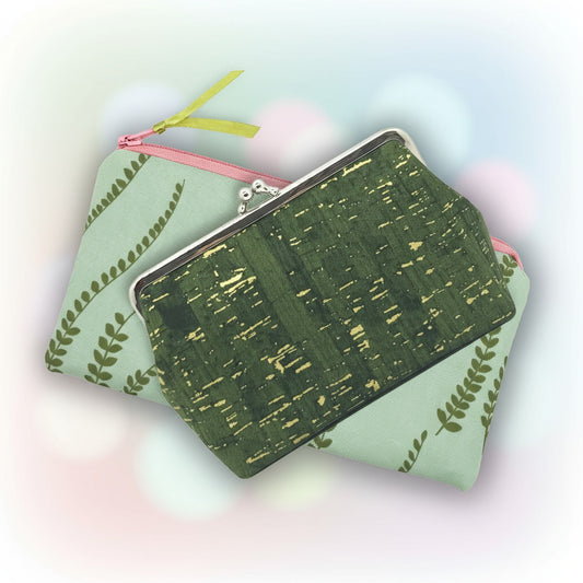 elegantes Geschenkset Clipbörse und Zipptasche