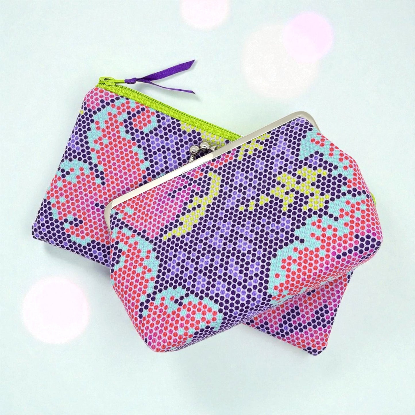 Geschenkset Clipbörse + Stiftetasche Pixel