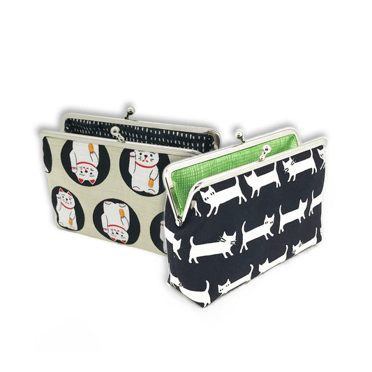 Geschenkset für die Katzenfreundin Clipbörsen mit Katzenmotiv