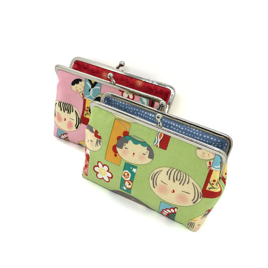Geschenkset Duo Clipbörsen mit Kokeshi